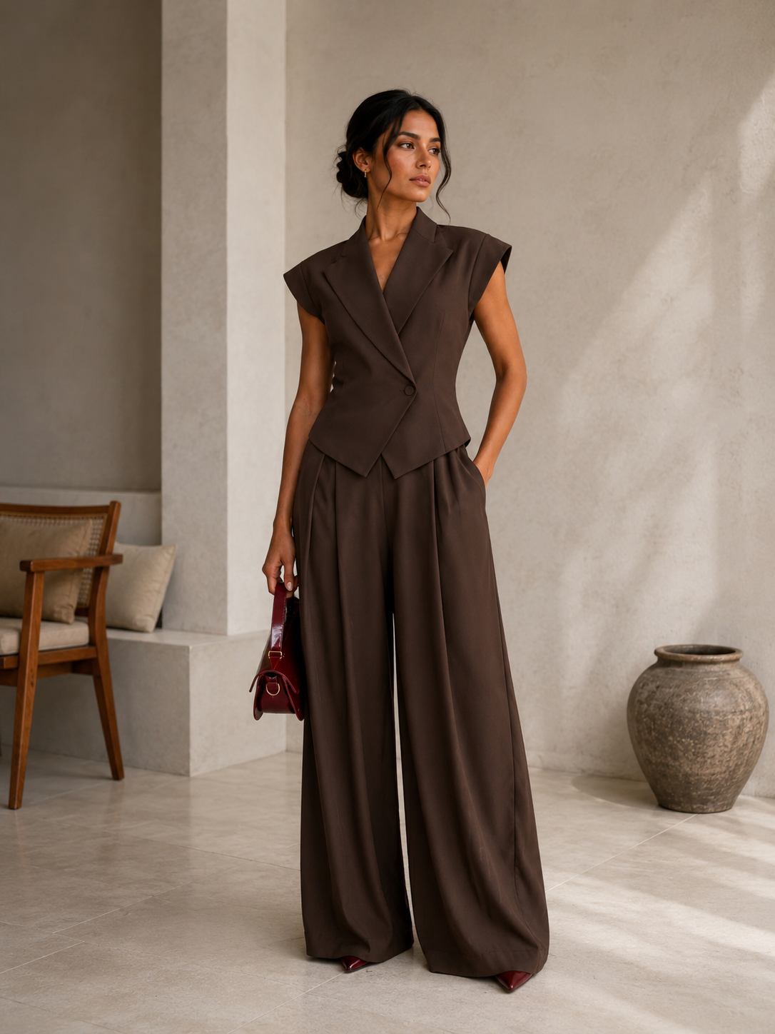 Noir Elegance Tailored Co-Ord Set